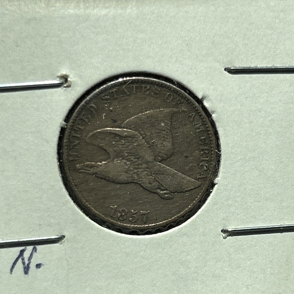 1857 flying eagle cent - nicer grade