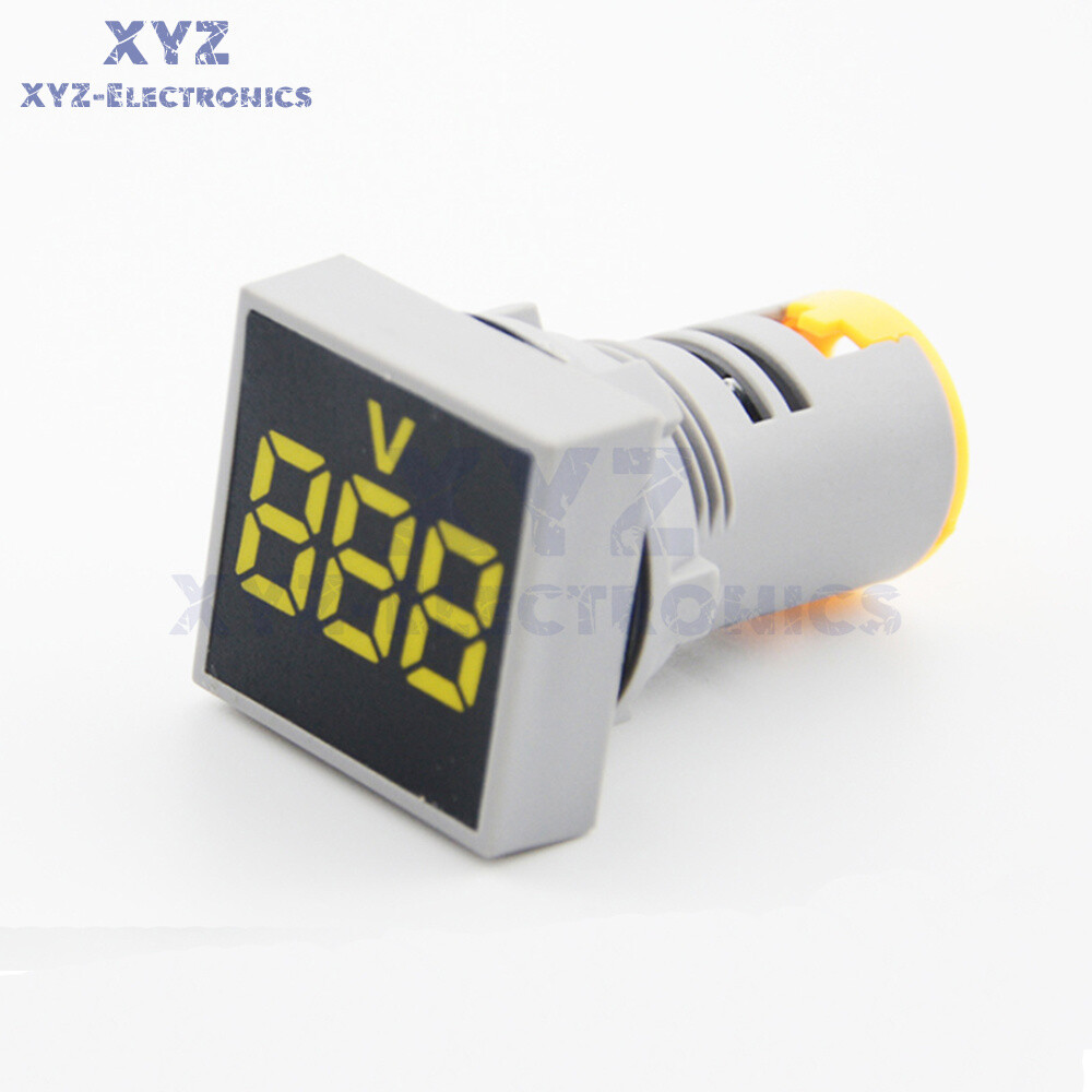 AC20-500V 22mm LED Light Panel Digital Voltage Volt Meter Display Voltmeter