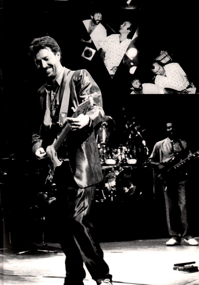 ERIC CLAPTON / PHIL COLLINS 1987 12-DATE US TOUR PROGRAM BOOK / NMT 2 MINT