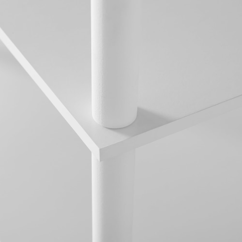 No Tools 5-Shelf Bookcase, White