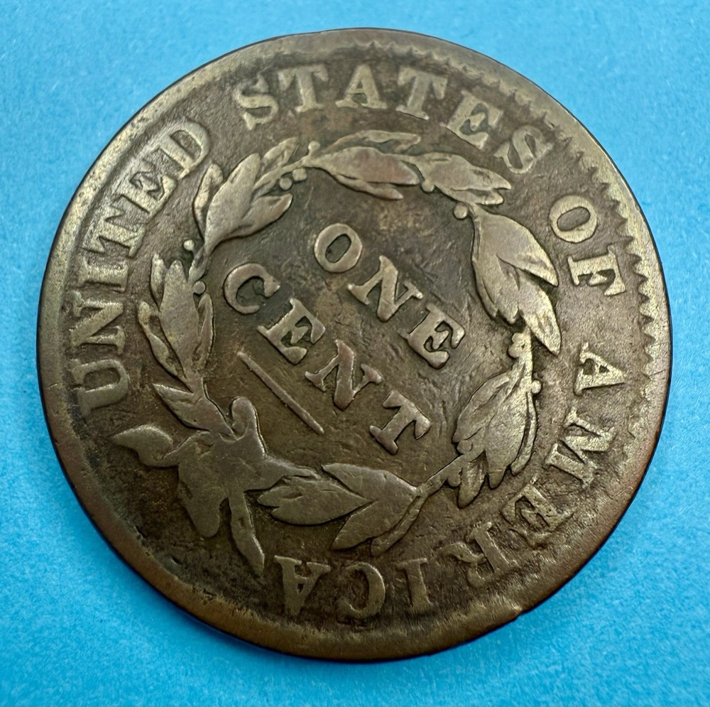 1833 Coronet Head Large Cent – Rotated Die Error – Early U.S. Copper