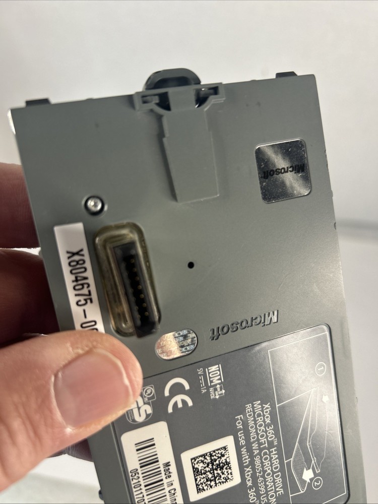 Microsoft Xbox 360 Hard Drive 20GB External HDD X804675-003 Untested