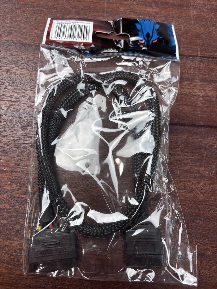 Phobya SATA Power Extension Internal 60cm - Black