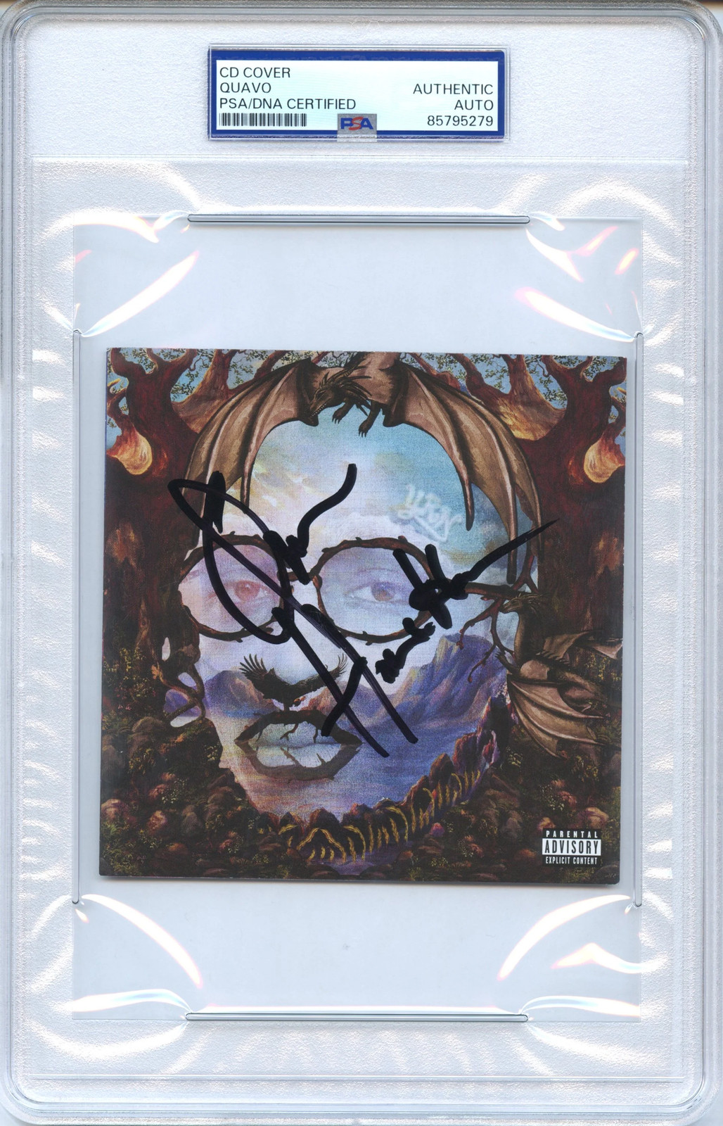 Quavo Signed Autographed CD Cover “QUAVO HUNCHO” PSA/DNA Authenticated