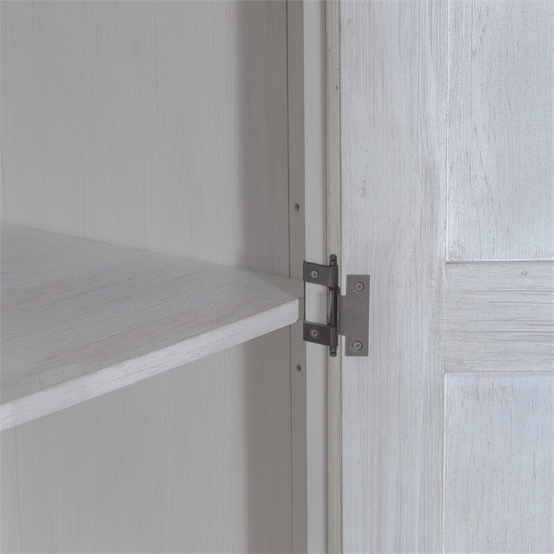 River Place Armoire in Riverstone White