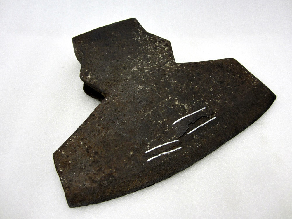 Antique 6.5 lb. Broad Axe 10" Head Primitive Tool