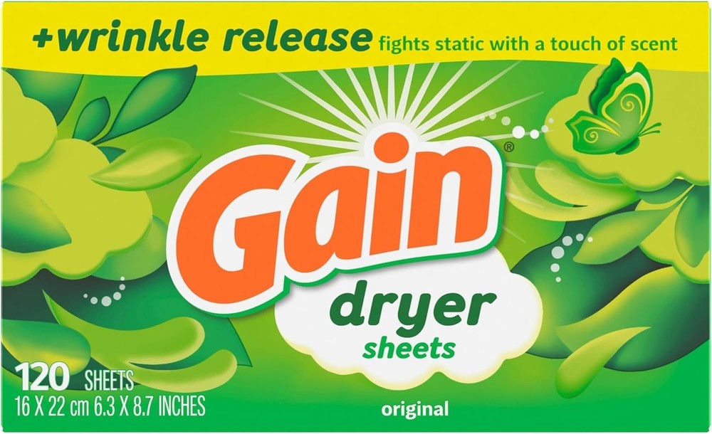 Dryer Sheets Plus Wrinkle Release, Scent, 120 Count