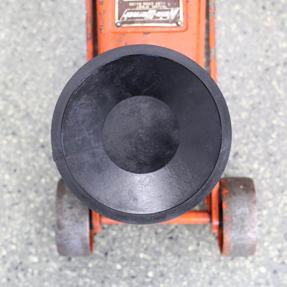 Protech Products Black 6"-7" Wide Round Floor Jack Protective Plastic Pad: 1008