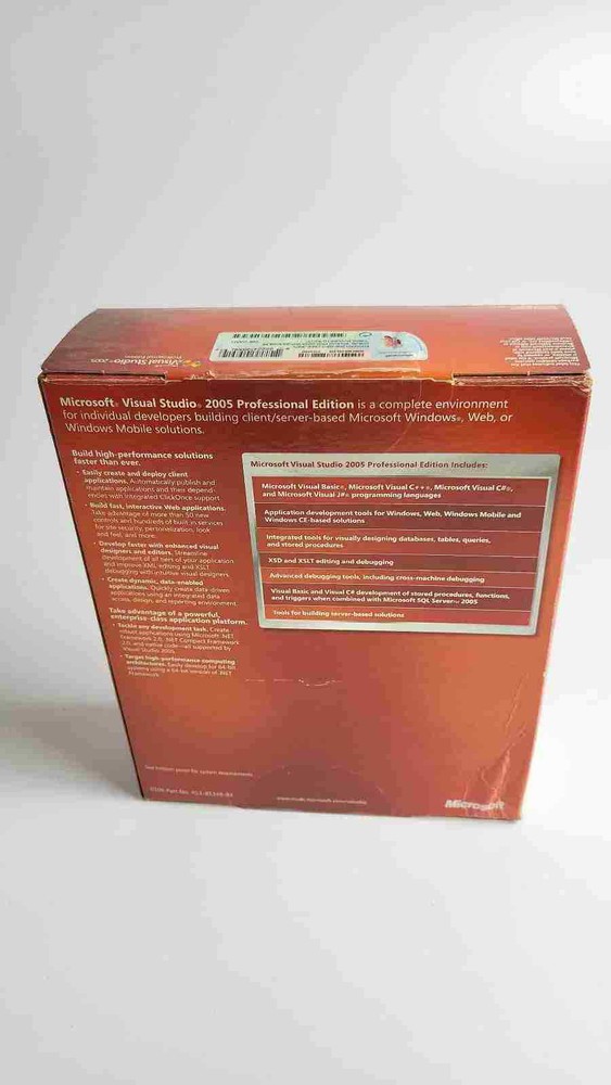 Microsoft Visual Studio Professional 2005 Professional Edition