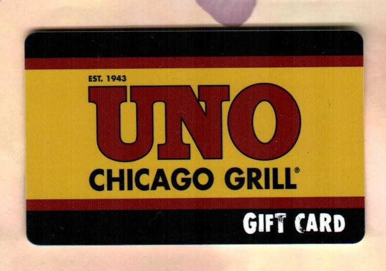 UNO CHICAGO GRILL Classic Logo ( 2007 ) Gift Card ( $0 )