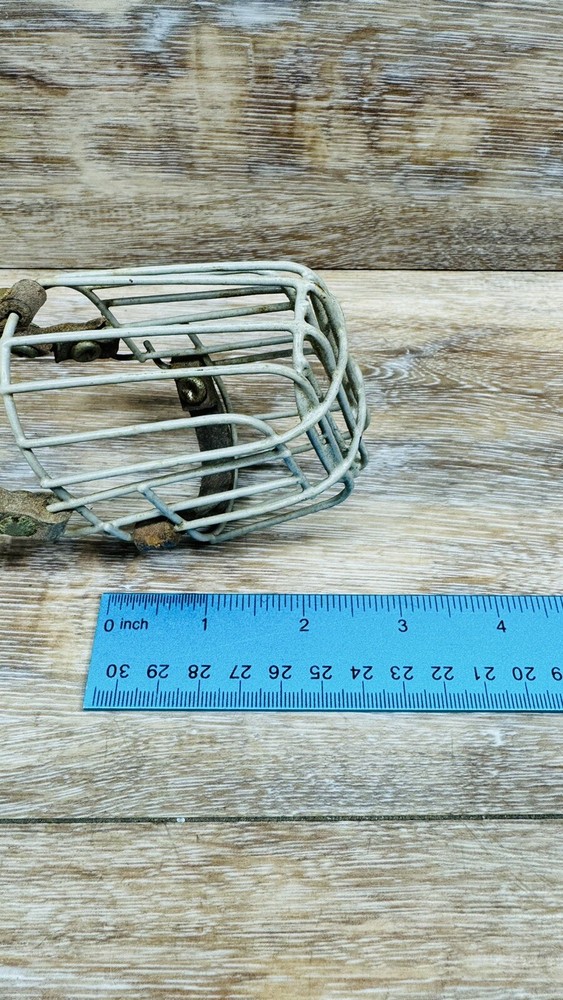 Vintage Small Wire Basket Dog Muzzle
