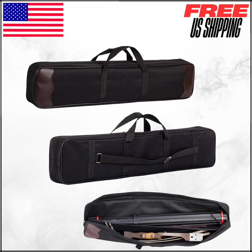 Takedown Recurve Bow Case Double Layer Bag Portable Soft Archery Storage