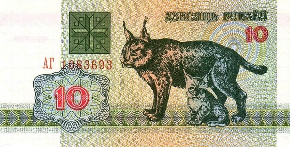 Belarus 1992 New 10 Roubles Bill Pick 5 UNC Uncirculated