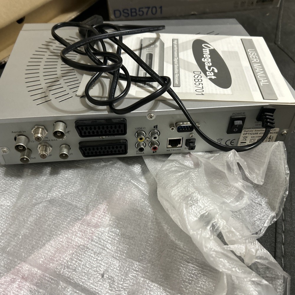 Omega Sat DSB5701 Satalight Receiver With Remote Control (EU Plug!)