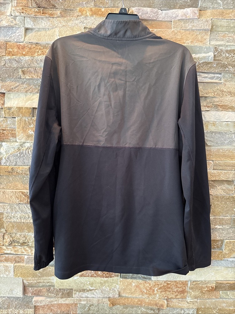Nike Golf Dri Fit 1/4 Zip Pullover Jacket Mens - Black Gray L