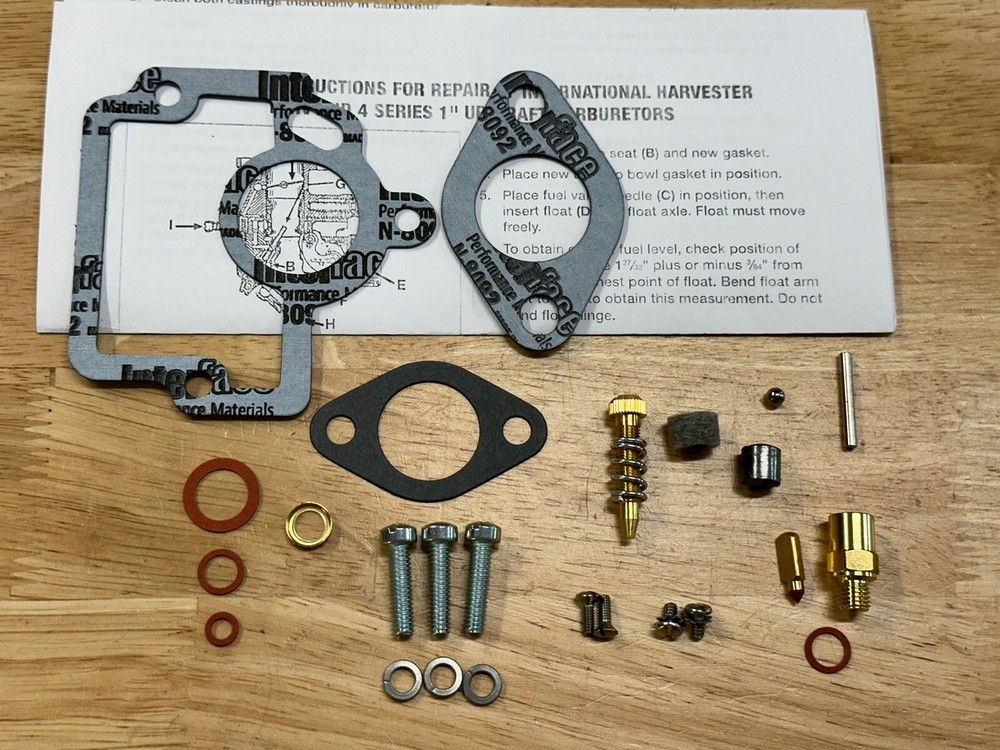 Farmall H HV & W-4 Basic carburetor kit 45108 & 50981