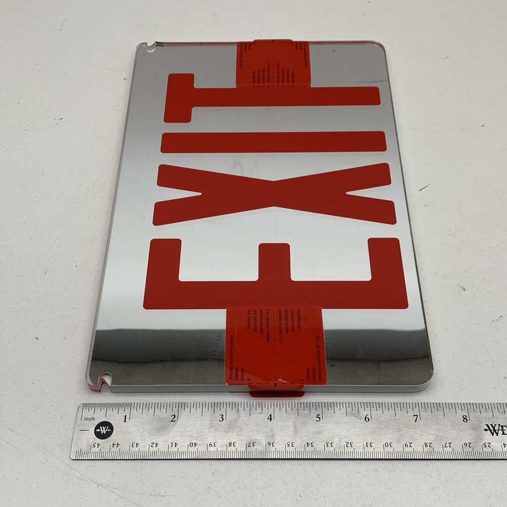 Emergi-Lite RED Edge Lit Mirror Replacement 6" Panel for PNG6 Exit Sign