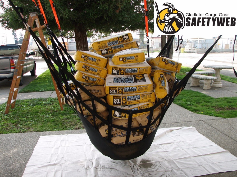 SafetyWeb Cargo Net - Medium (MSW-100) 6.75 x 8' ft | By Gladiator Cargo Nets