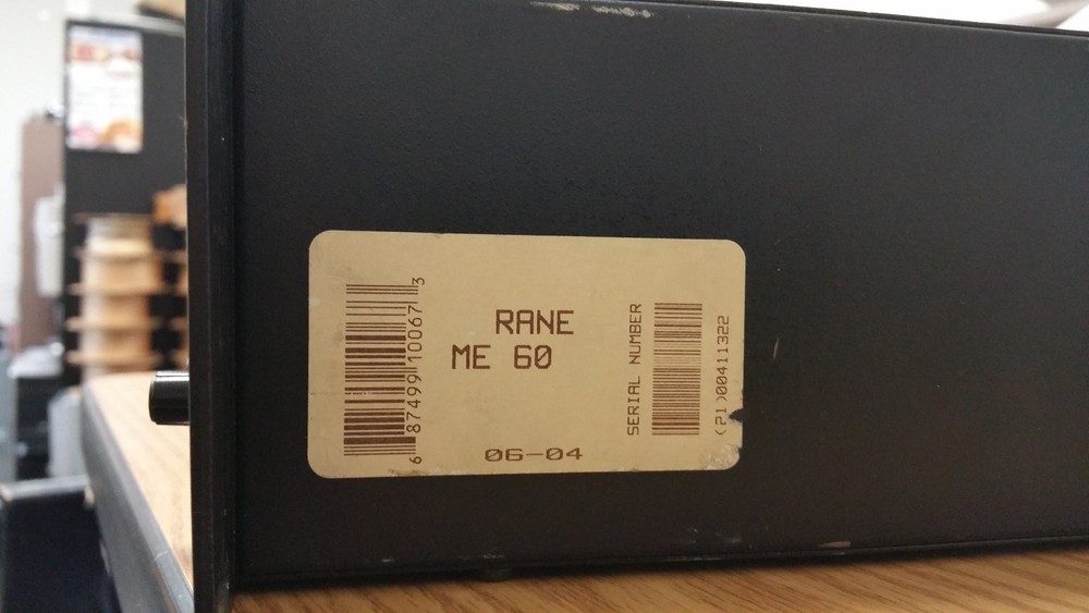 Rane ME-60 Dual 1/3 Octave Equalizer Effect Micrographic 2 Channel 30 Band