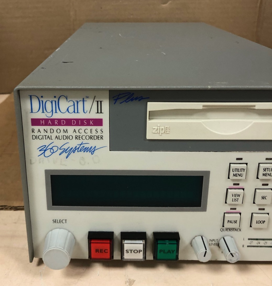 360 Systems Digicart II Hard Disk Random Access Digital Audio Recorder