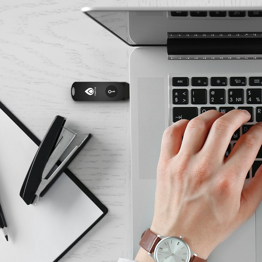 FIDO U2F Key, Thetis [Aluminum Folding Design] Universal Factor Authenticatio...