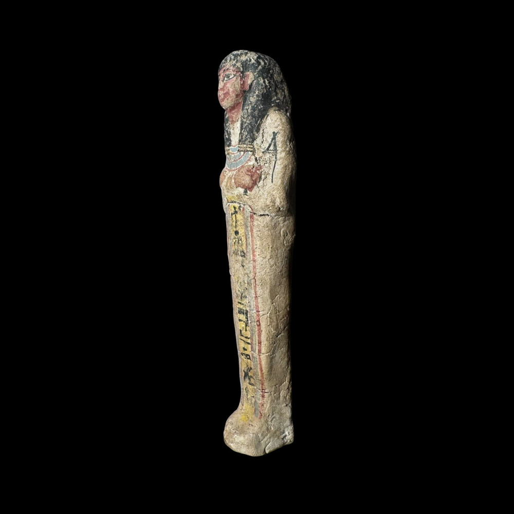 Ancient Egyptian Polychrome Ushabti Figure