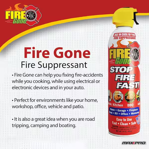16 Oz. A:B:C Multiple Use Fire Extinguisher Spray Suppressant