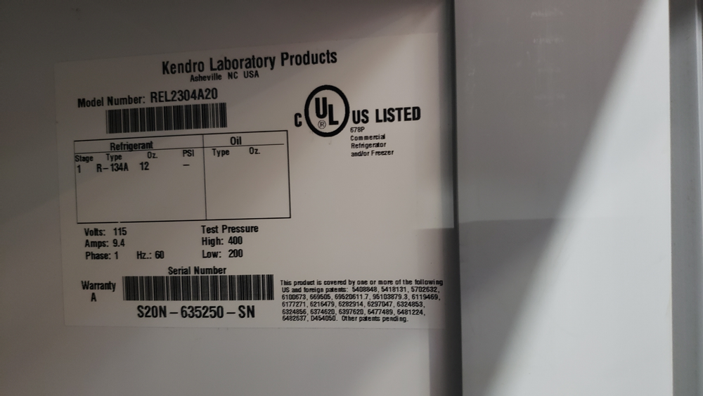 Thermo Scientific REL2304A20 Revco Upright Lab Refrigerator