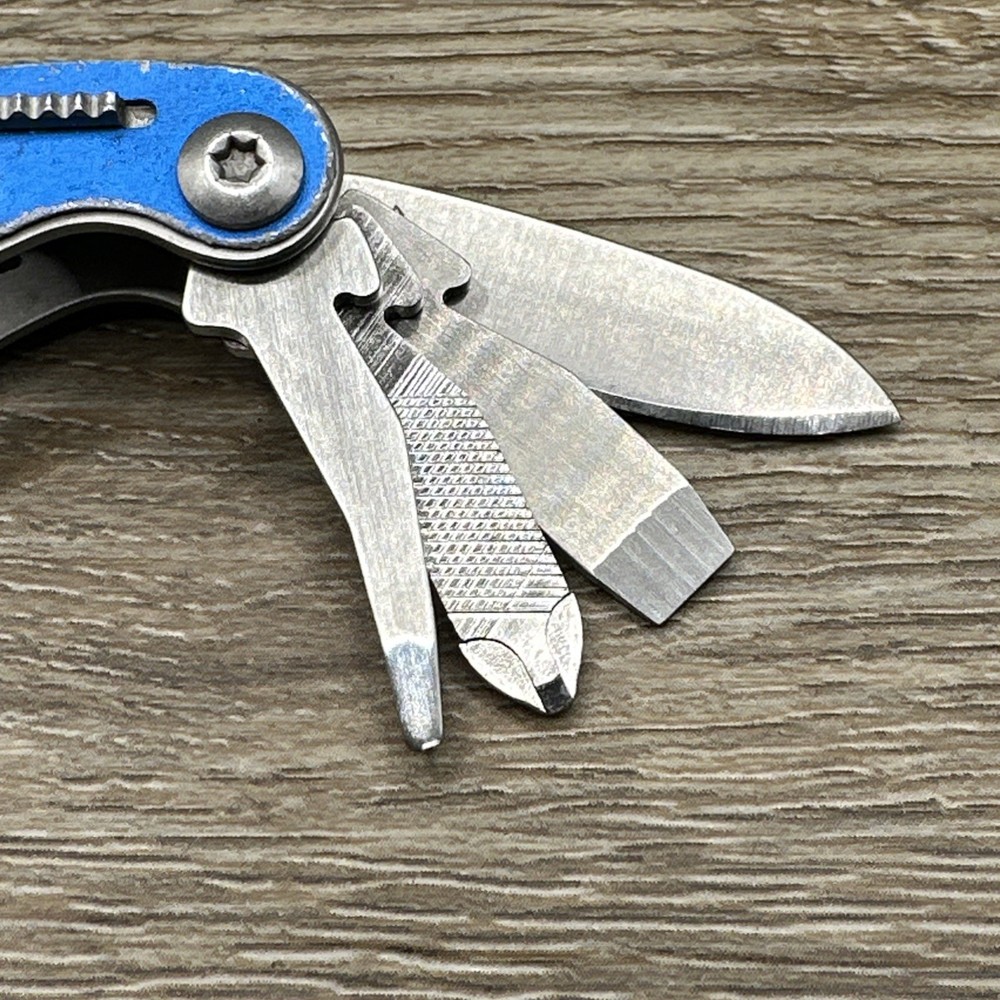 Gerber Curve Multi-Tool Folding Pocket Knife Blue Stainless Steel