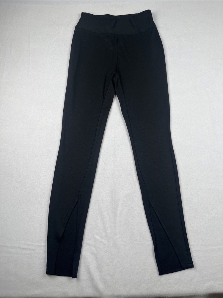 Kate and Mallory black leggings split leg extra small