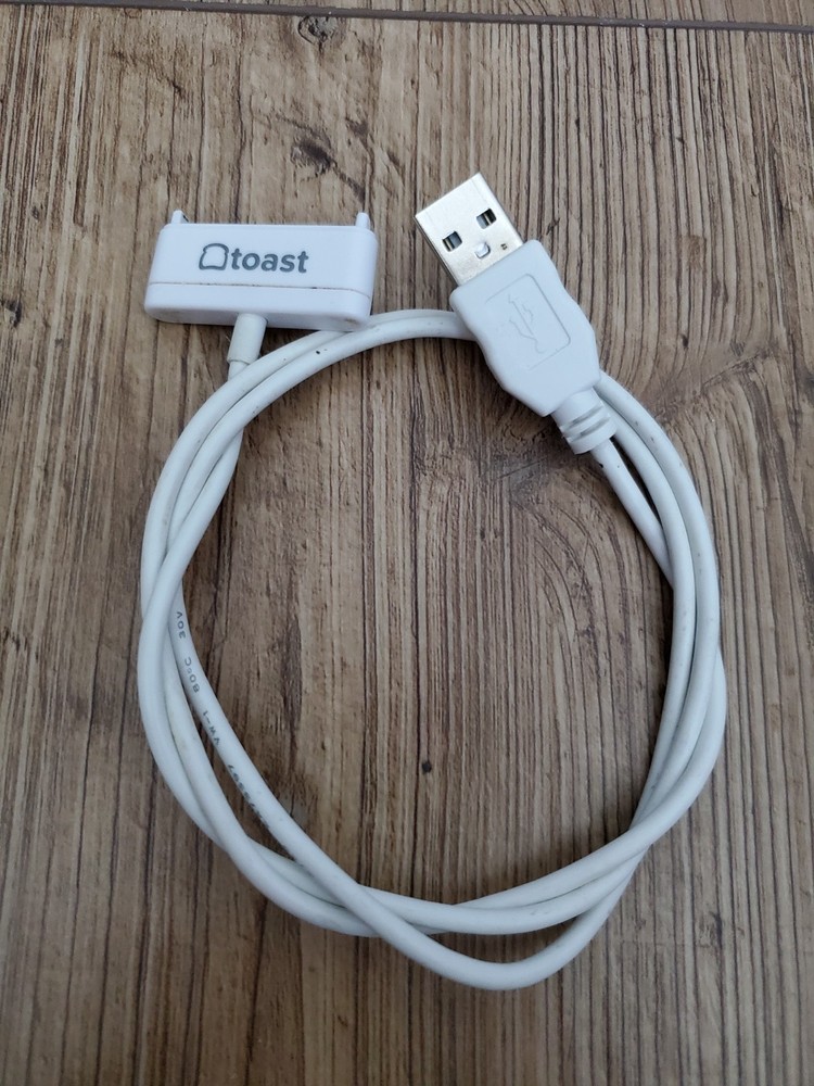 Genuine OEM Toast Flex POS Go 2 Handheld Charger Charging Cable w/ USB Adapter