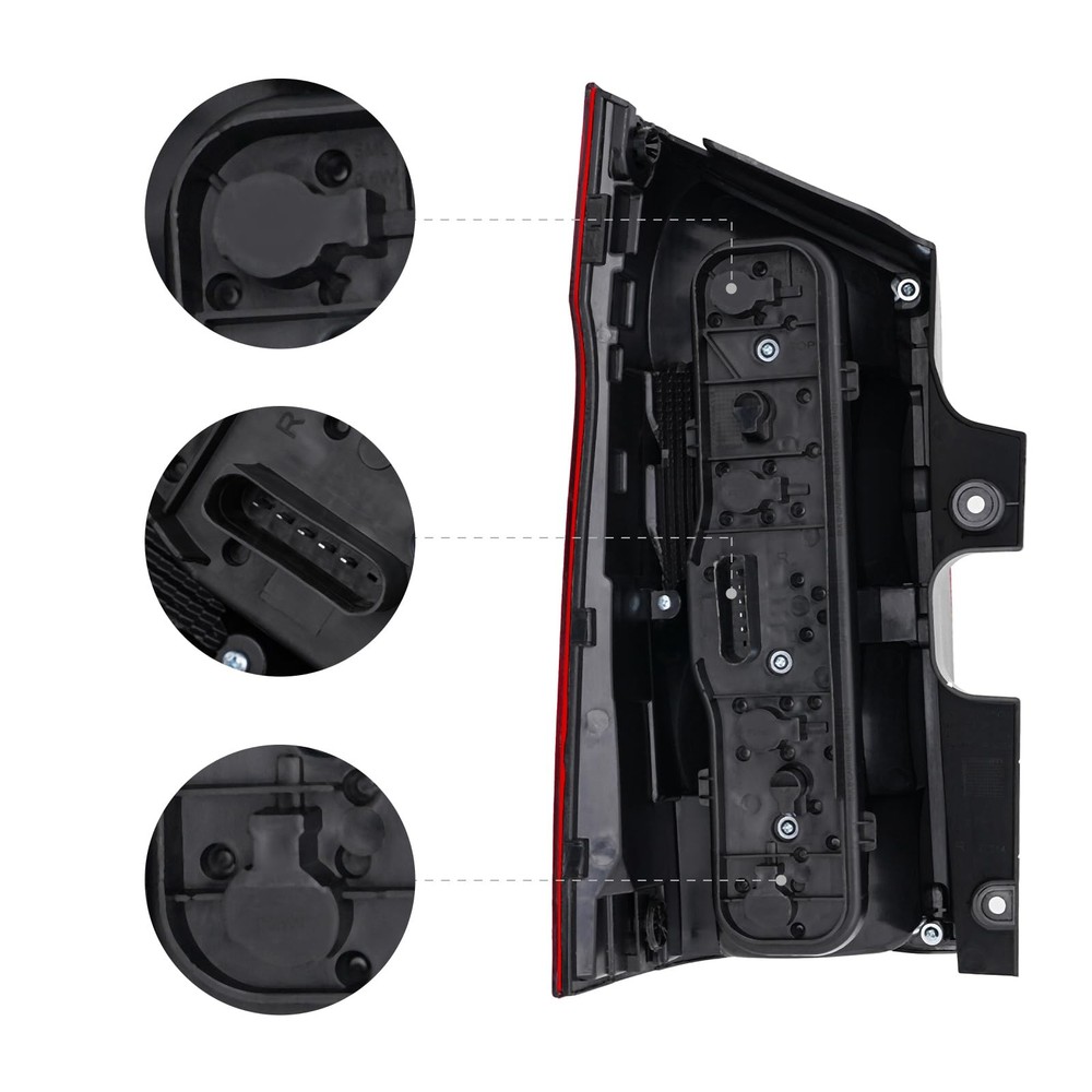 Halogen Tail Light Assembly 2016-2019 Metris Pair w/o Bulbs