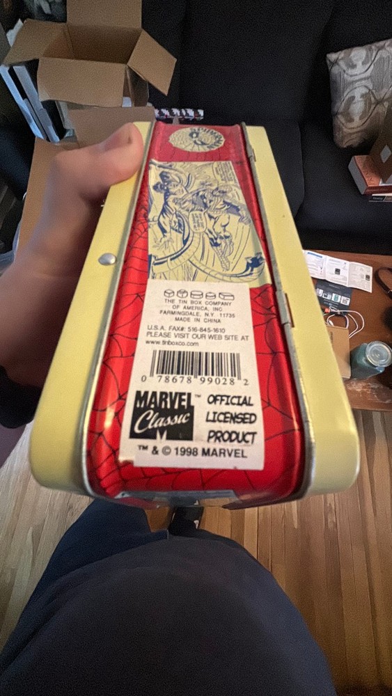 Marvel Spiderman Vintage Tin Lunch Box