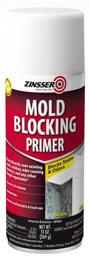 Rust-Oleum 287512 Molding Blocking Spray Primer, 13 oz, White