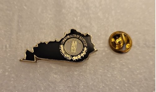 Kentucky State Map lapel pin