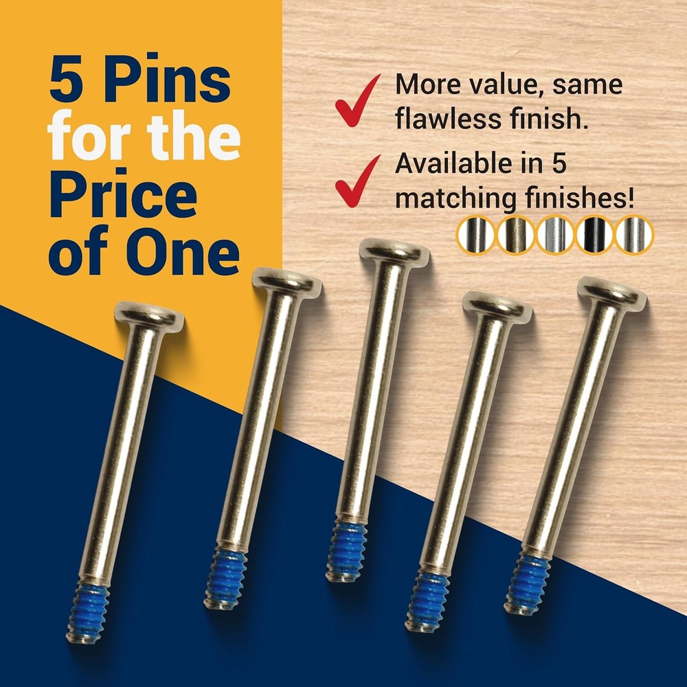 Door Lock Pin for Emtek Doors | (5 Pack) Privacy Lock Push Pin Replacements for
