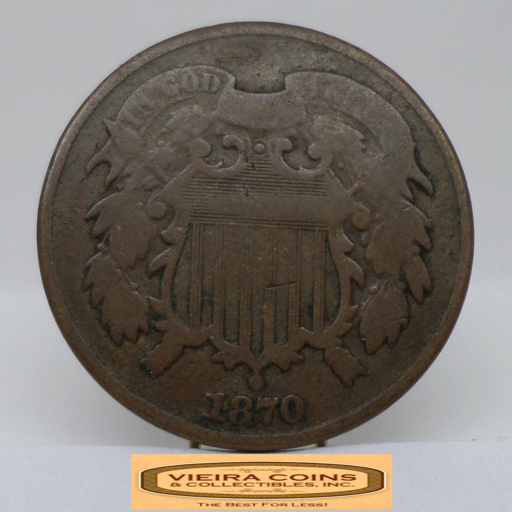 1870 Two-Cent Piece, 2 Cents Piece - #C53117NQ