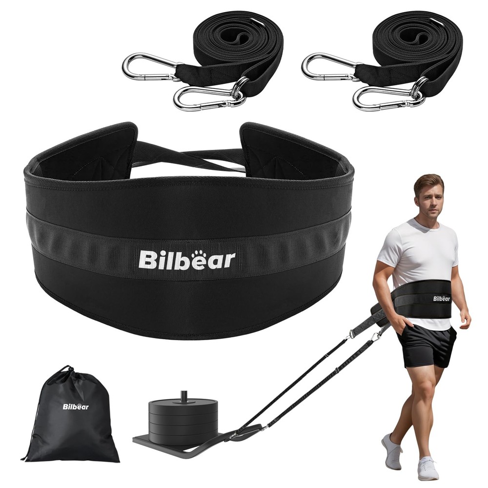 Adjustable Sled Training Belt for Weight Pulling and Resistance Workouts