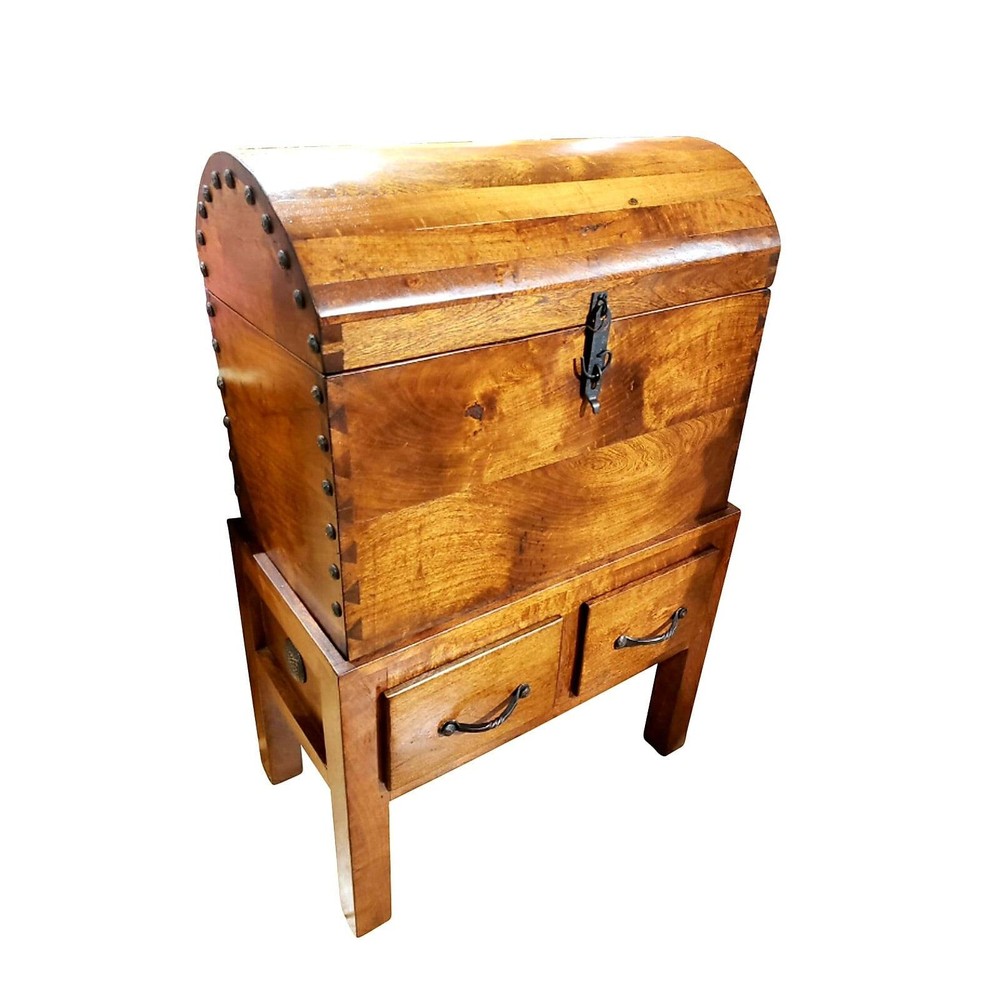 Trunk Table Old West Mesquite Wood Rustic Spanish Style Cabinet