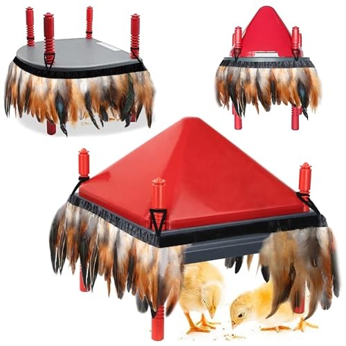 Feathers for Chick Brooder Heating Plate Comfort Feathers for 10" x 10", 4 Pack