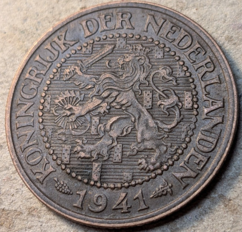 Netherlands 2 1/2 cents 1941
