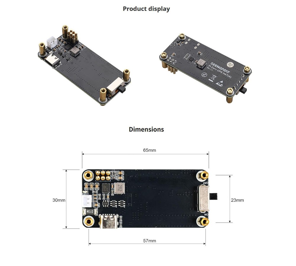 Pi Zero UPS HAT Module - Uninterruptible Power Supply & Battery Backup Board ...