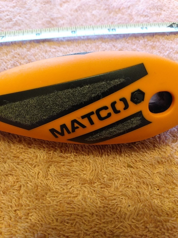 Matco Tools Slotted Screwdriver Orange New