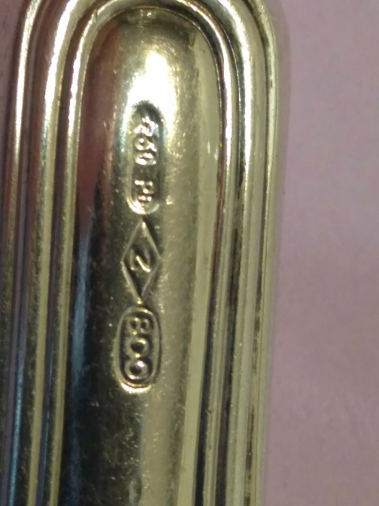 Vintage .800 Silver Cheese Spade, Spreader