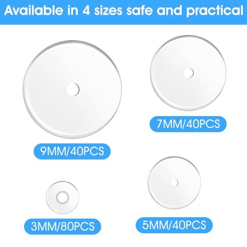 200 Pcs Clear Piercing Discs Earring Backs Plastic Disc Pads Stabilizer