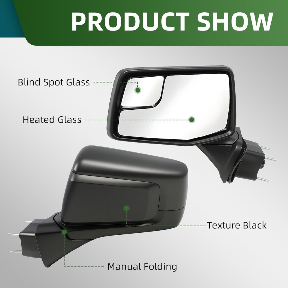 Driver Left Side Mirror Assembly Compatible with 2019-2023 Silverado and Sierra