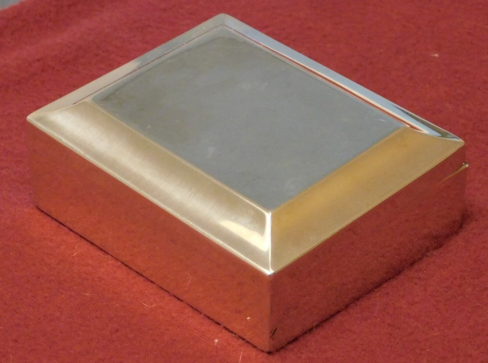 Cartier Art Deco Sterling Silver Box 152g