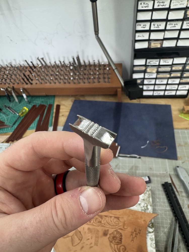 Ray Hackbarth Leather Basket Stamp Tool