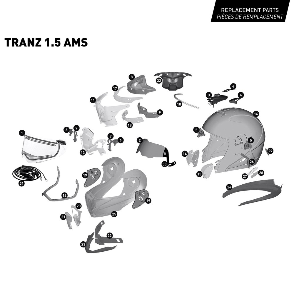 CKX Tranz 1.5 AMS Modular Helmet Cyber