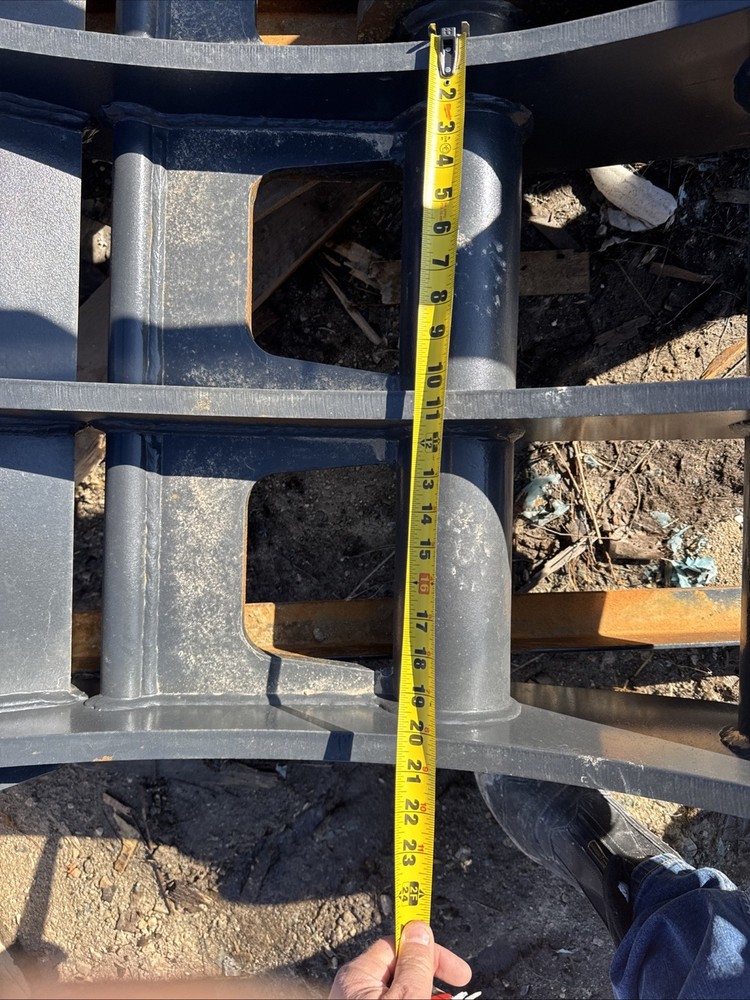 Cat 320 65 Inch Excavator Root Rake 80 Mm Pins